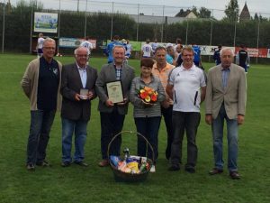 v.l.n.r.: Alfred Molitor (SV Badem), Walfried Hacken, Ludwig Weber und dessen Frau, Martin Lenzen, Dieter Jardin, Willi Kops - Foto: Verein