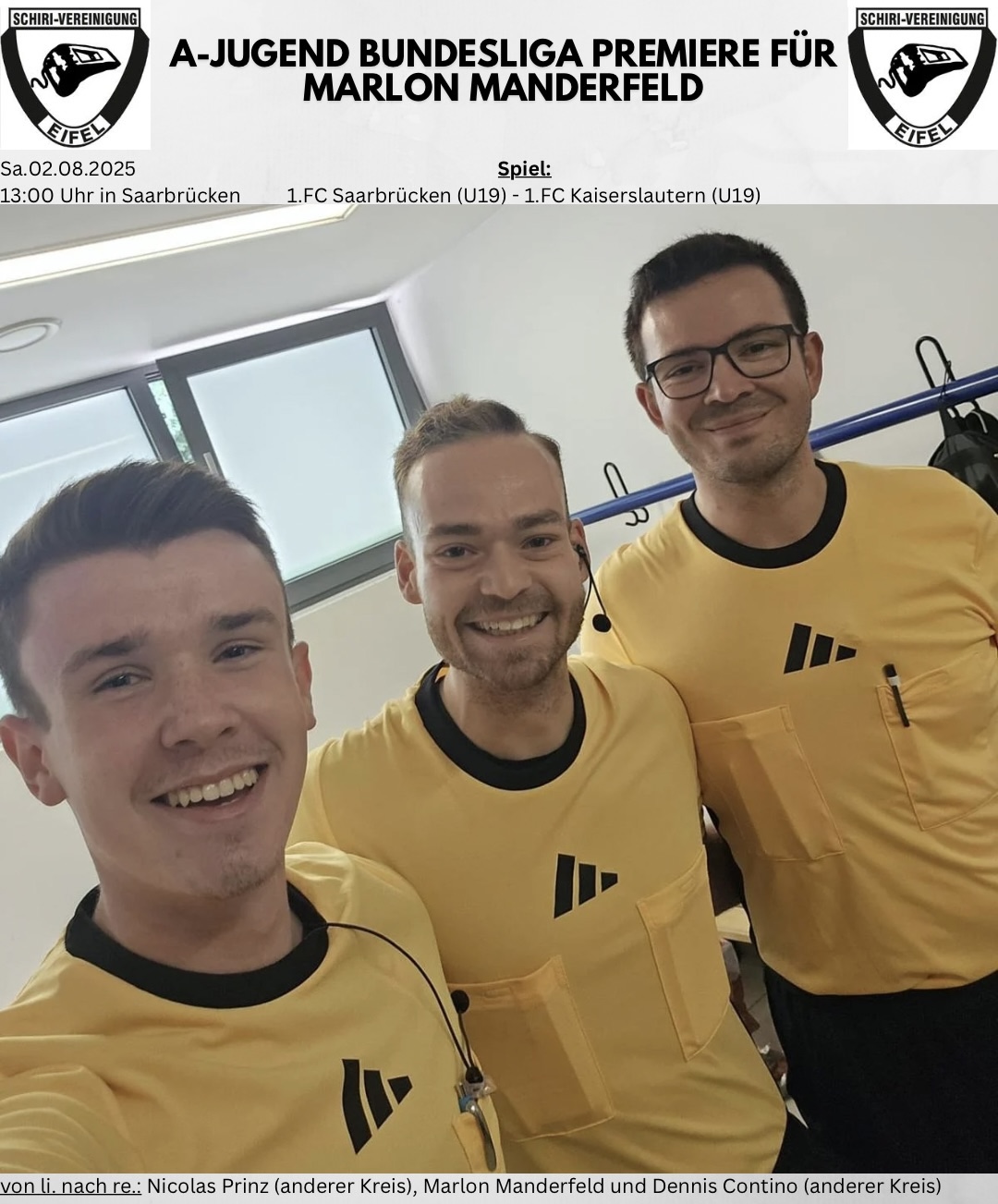 A Jugend Bundesliga Premiere F r Marlon Manderfeld A Jugend Bundesliga Premiere F r Marlon Manderfeld
